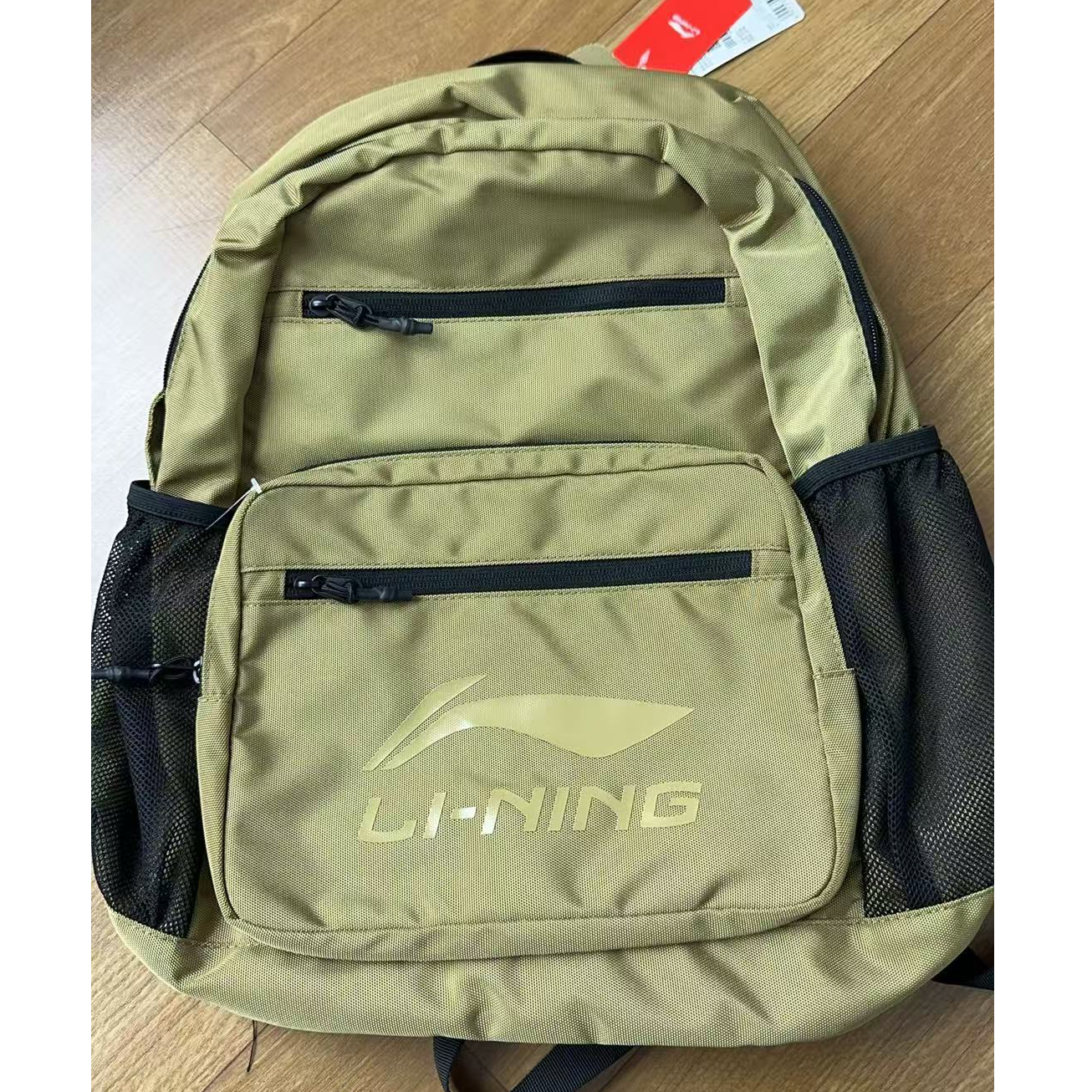 ZC  B366  李宁黑色单双背包书包微瑕疵不退不换