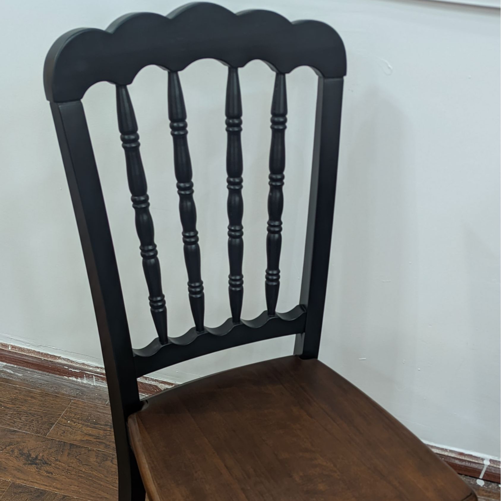 法式复古简约实木餐椅中古风餐厅高级感座椅家用美式新款餐椅椅子