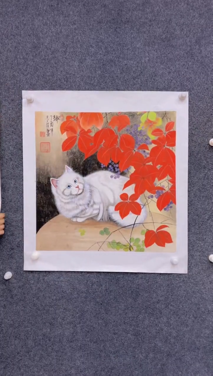 【闪购商品】国画1.30展馆-郑志宗斗方-动物75