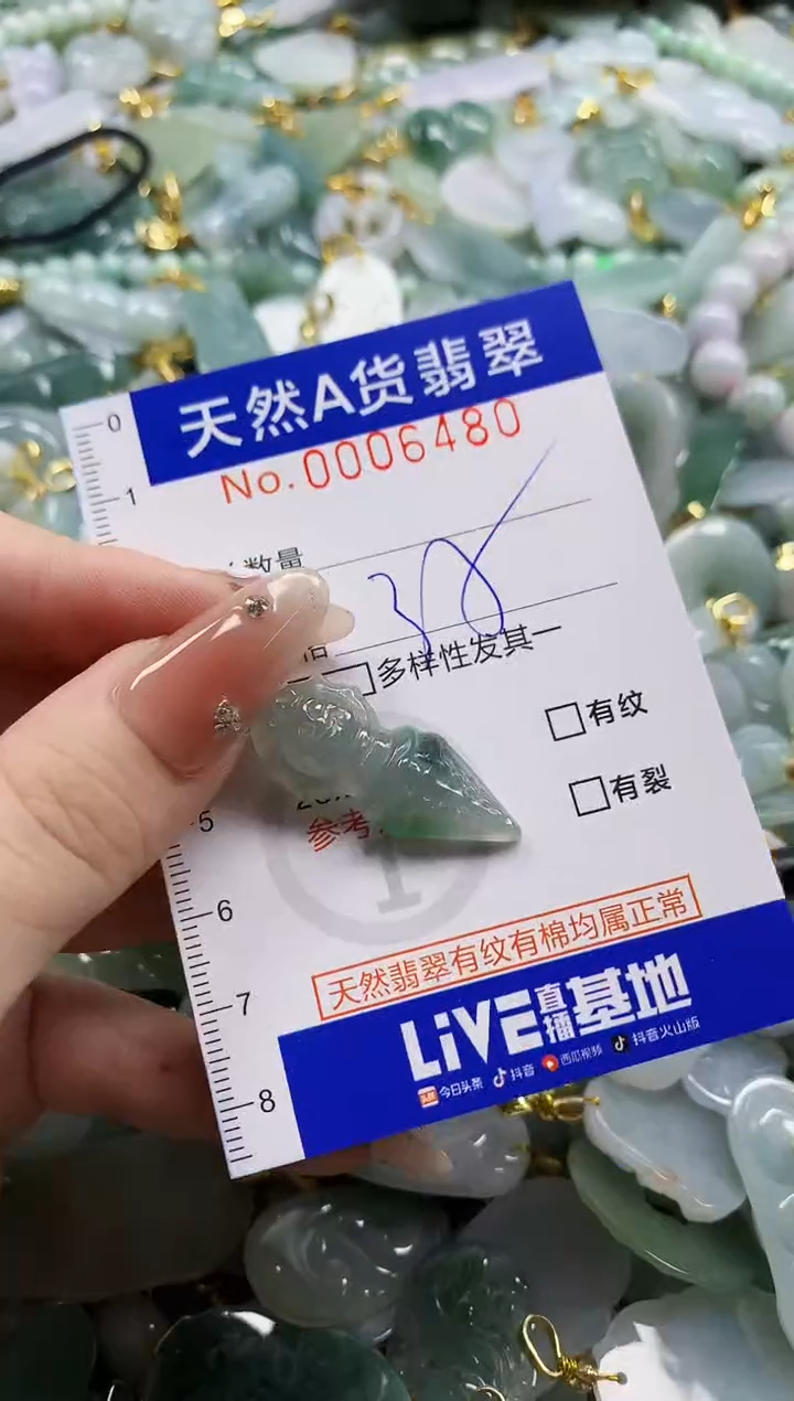 颈饰未镶嵌翡翠野***果天然A货翡翠