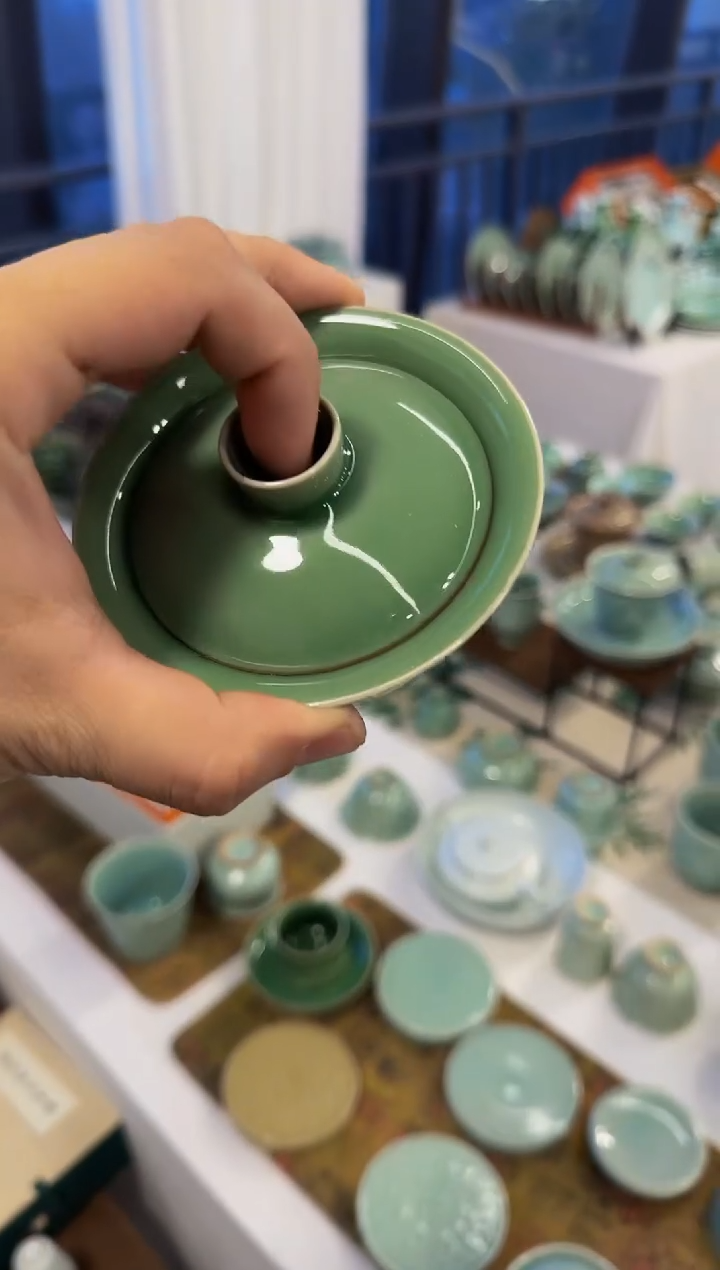 梅子青盖碗·简约款·茶器