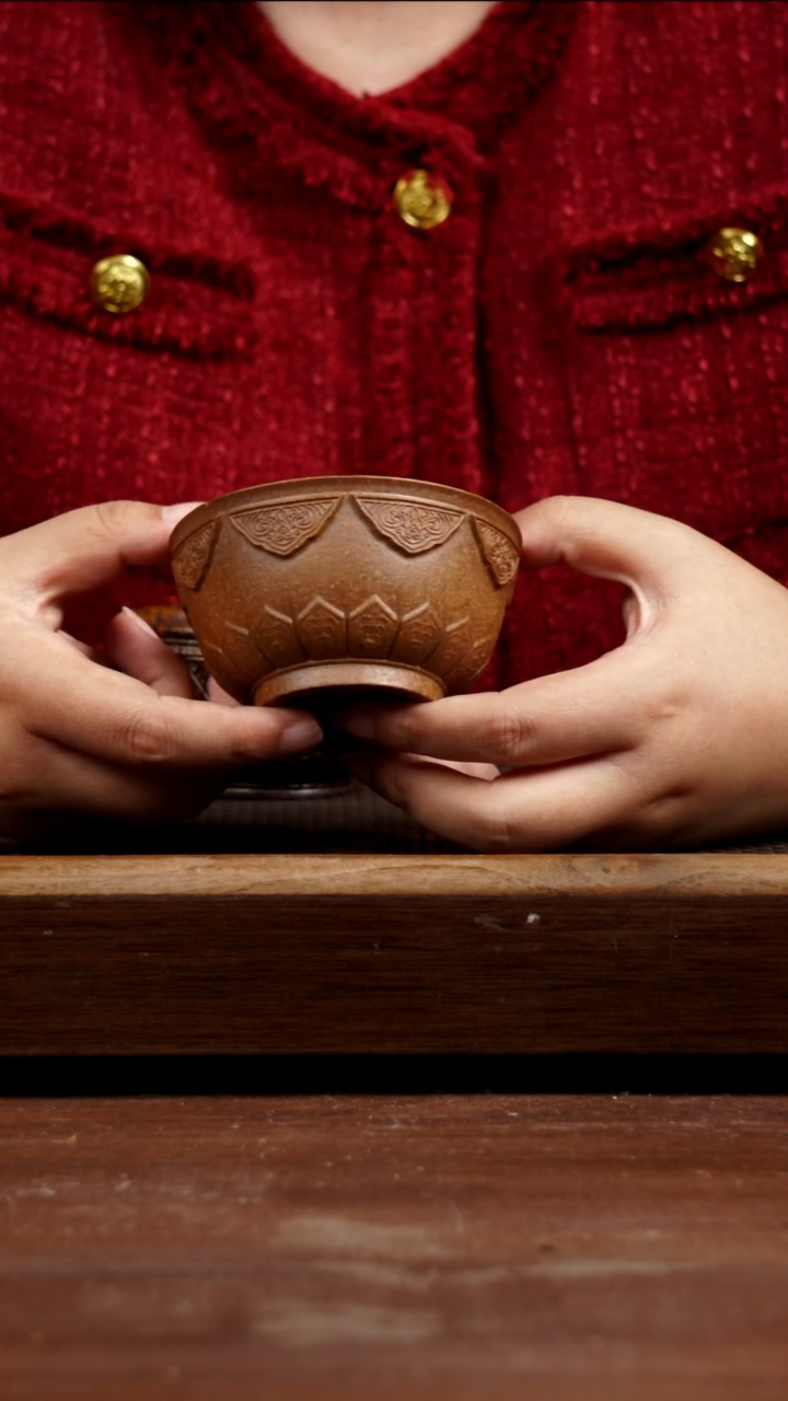 茶壶紫砂龙骨金砂梵莲杯150CC