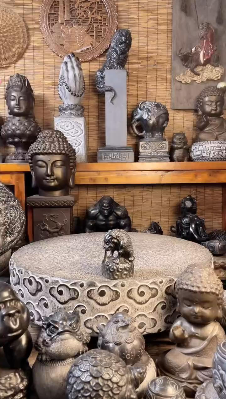 【闪购商品】10吸水兽天然青石雕刻