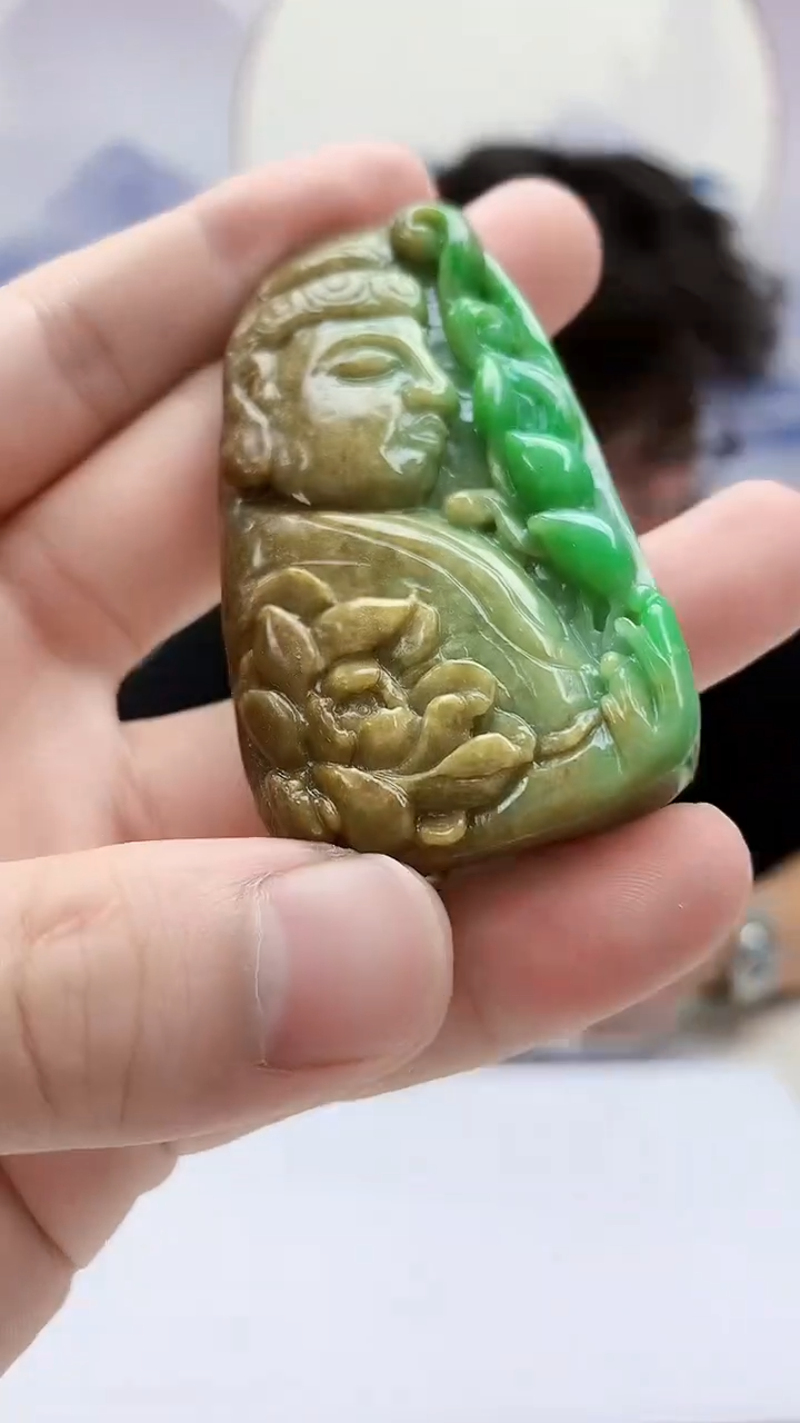 定制翡翠未镶嵌4688bb-毛货挂件148