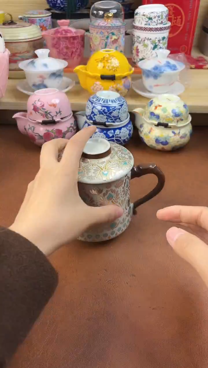 陶陶瓷茶具摆件旅行套组