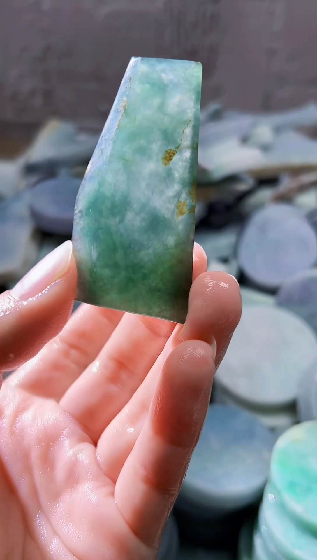 裸石翡翠天然翡翠A货余 南 615