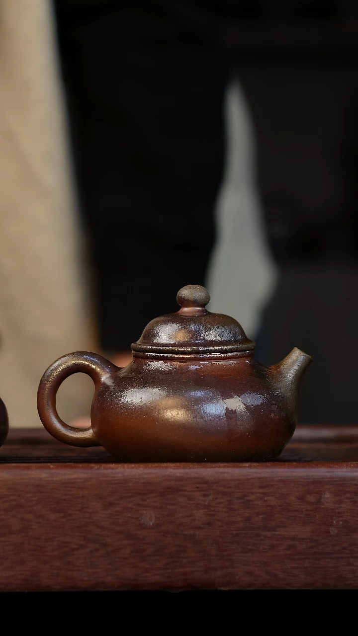 茶壶紫砂柴烧紫砂天青容天