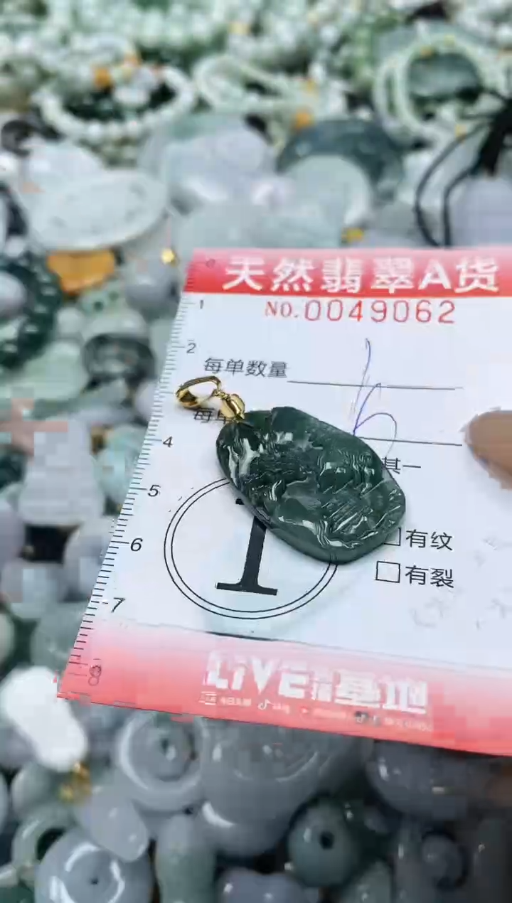 翡翠未镶嵌颈饰闪购0049062