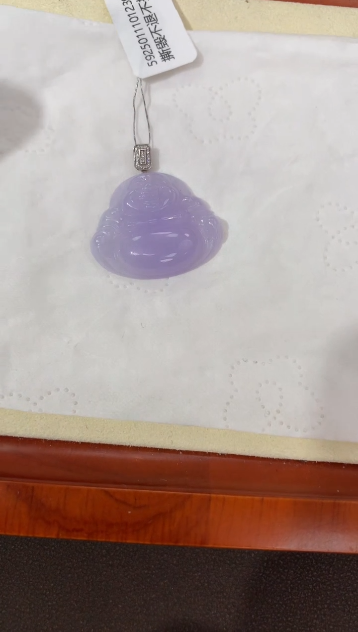 【闪购商品】翡翠颈饰18K金镶嵌天然缅甸a货翡翠