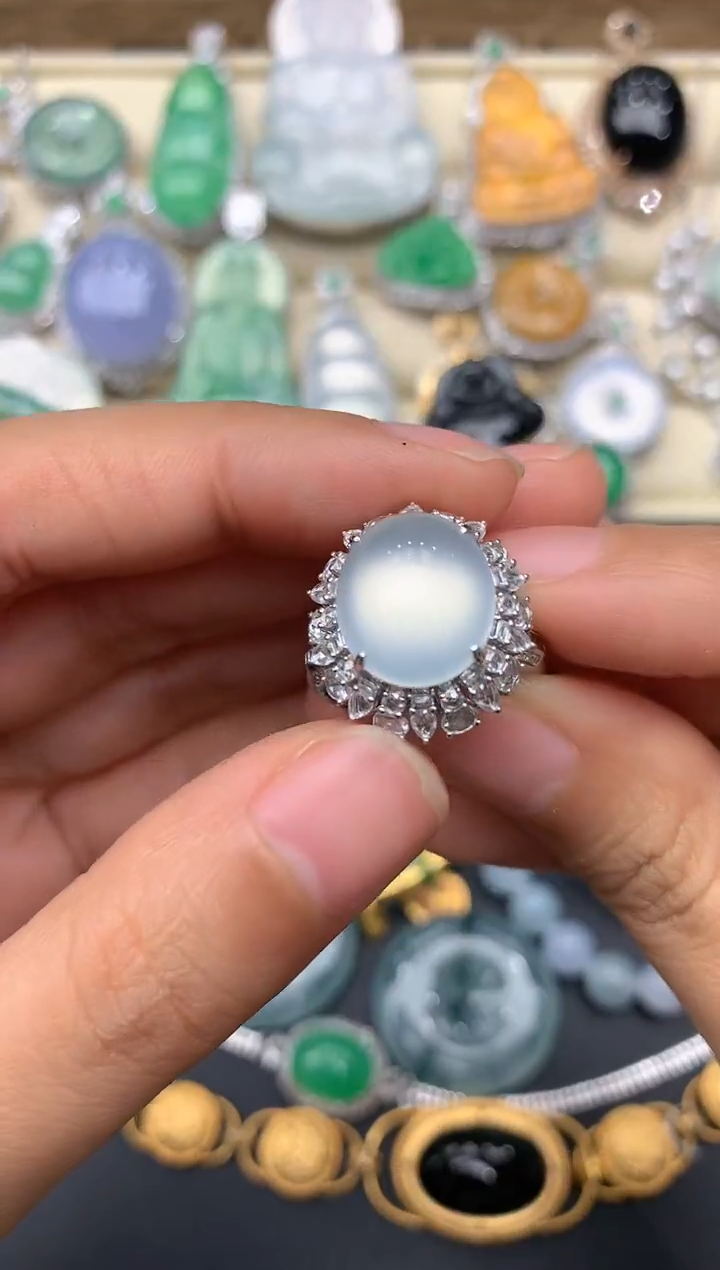 【闪购商品】翡翠戒指18K金镶嵌269-中国好珍宝