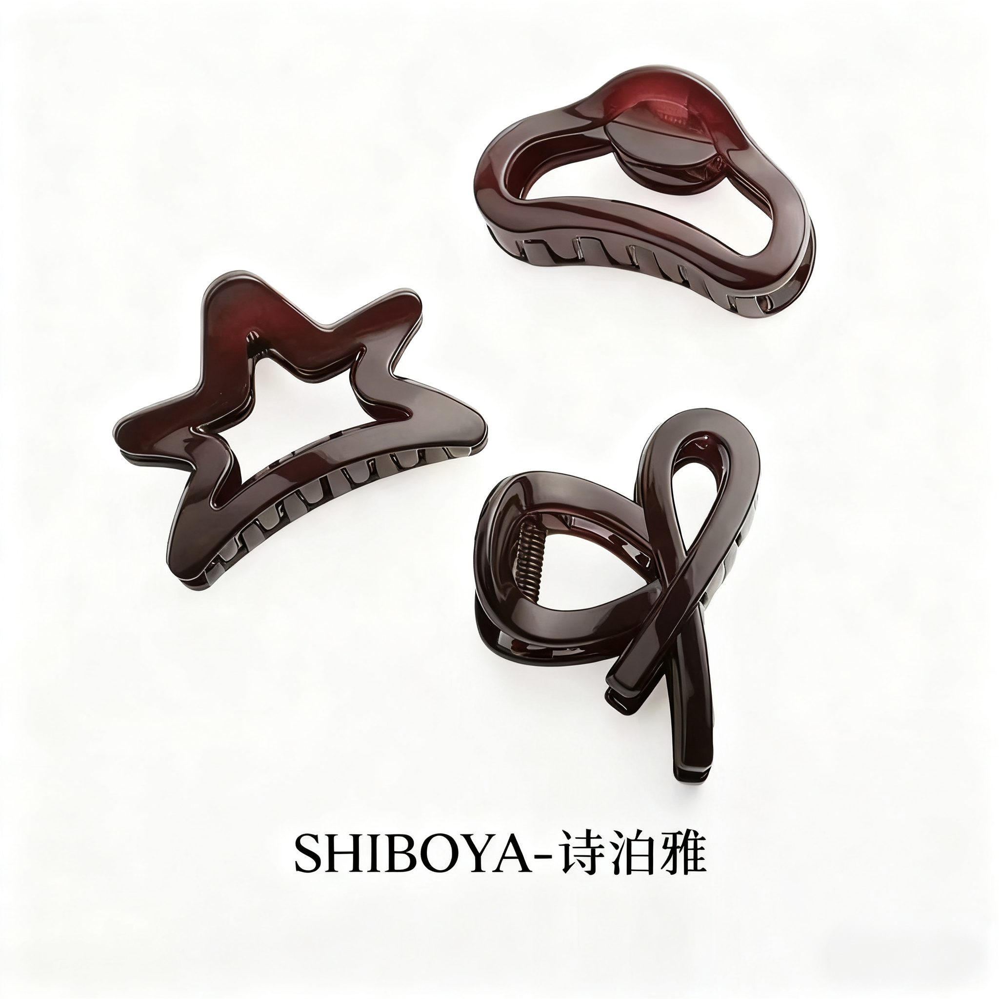 诗泊雅 少女风女抓夹日韩百搭发卡欧美风发夹法式简约优雅