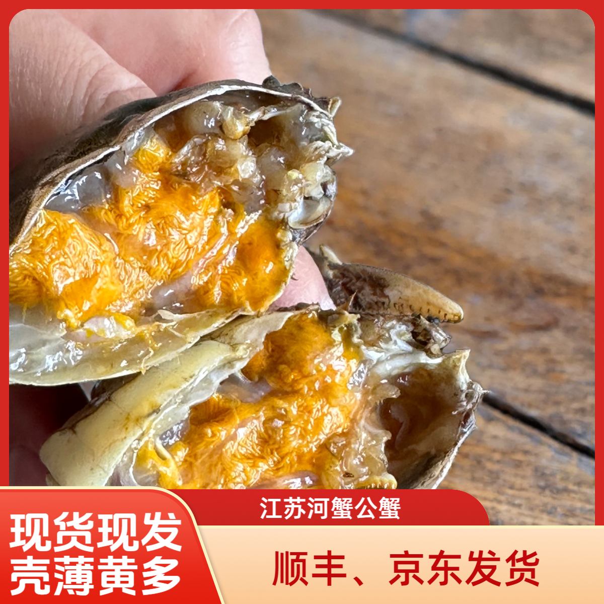 【活蟹15送5到手20只】江苏河蟹公蟹1.1-1.3两现捕现发顺丰京东包邮