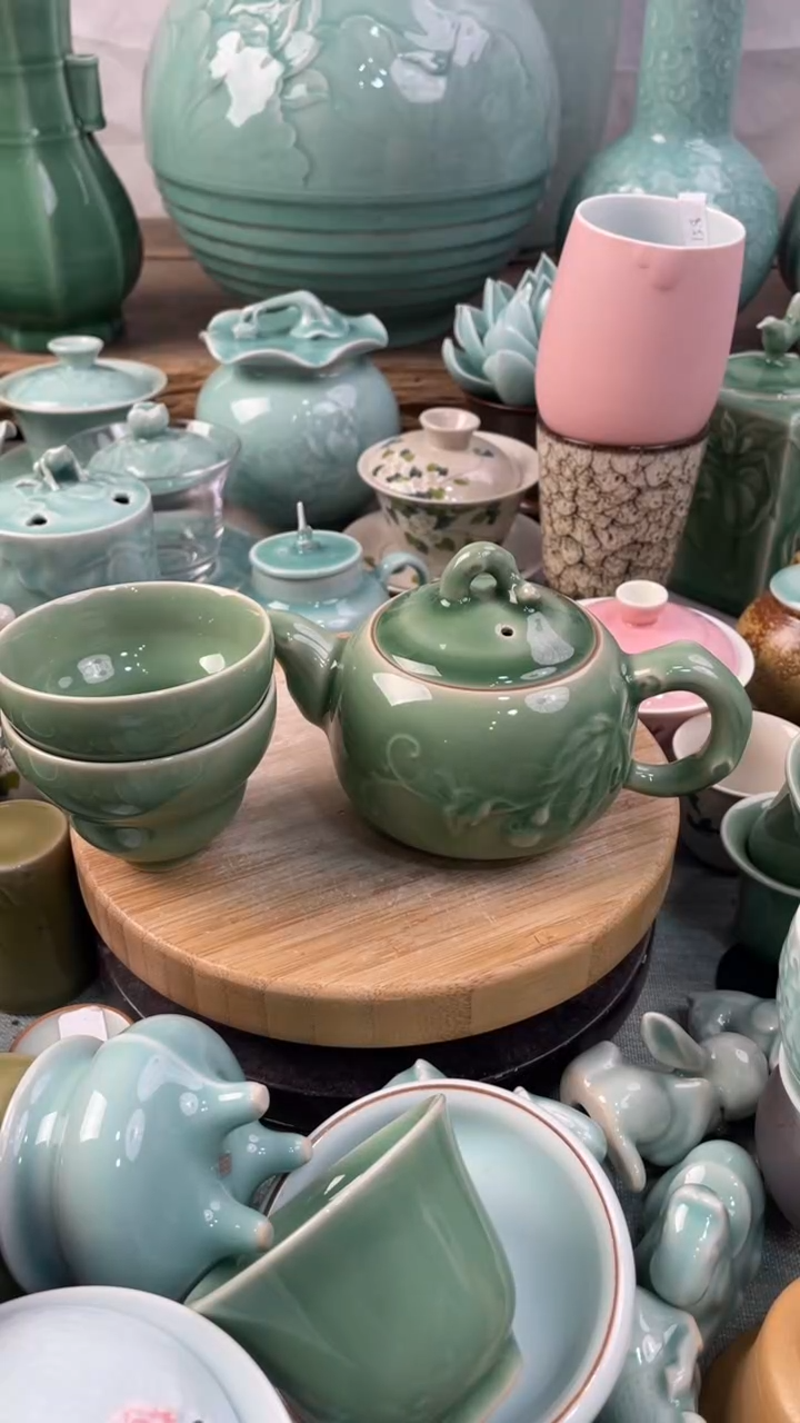 【闪购商品】1壶2杯 福利款 慧仙青瓷 瓷器