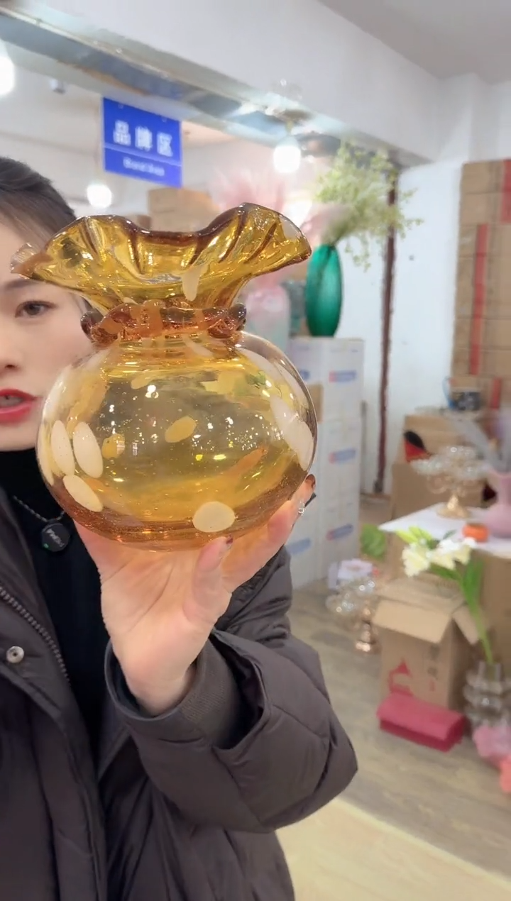 【闪购商品】琉璃迪喜花器-a-早50