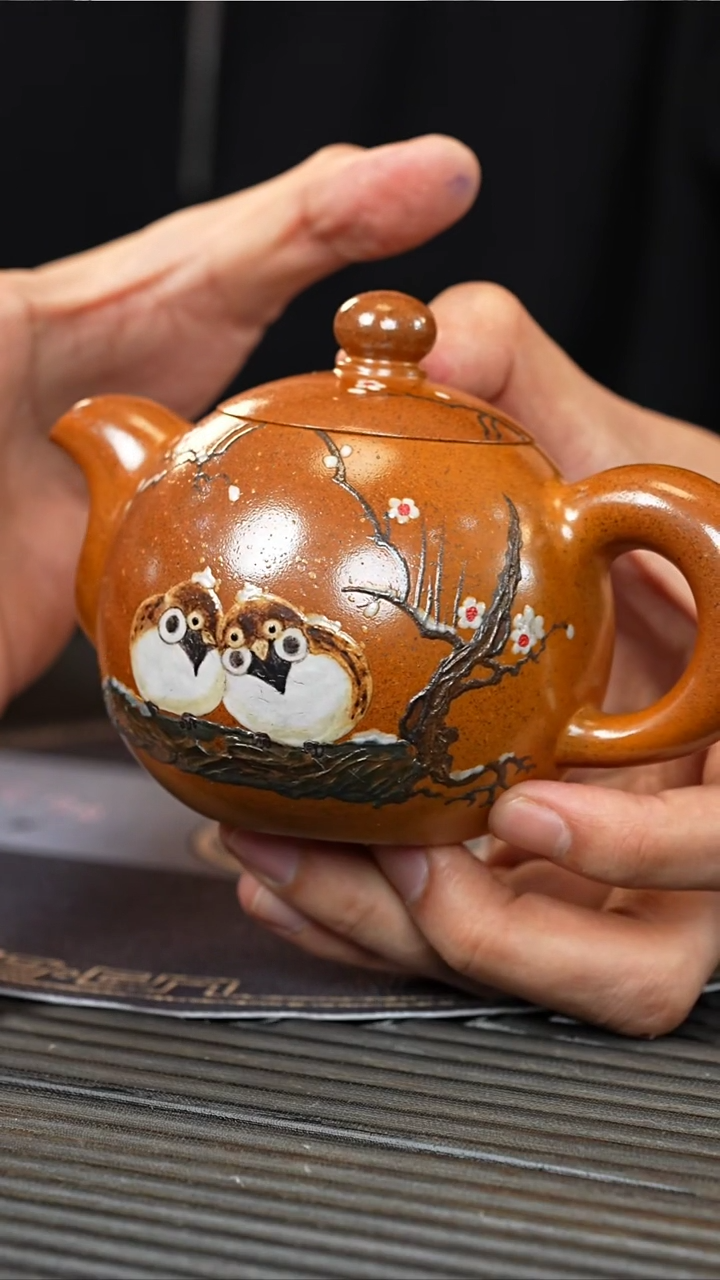 【闪购商品】紫砂茶壶YJY 红金砂 一粒珠