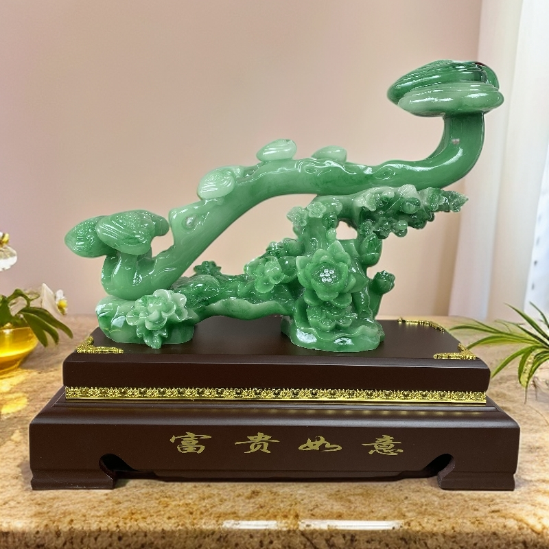 旺旺【富贵如意】客厅麒麟酒柜玄关电视柜高档家居装饰品乔迁礼物