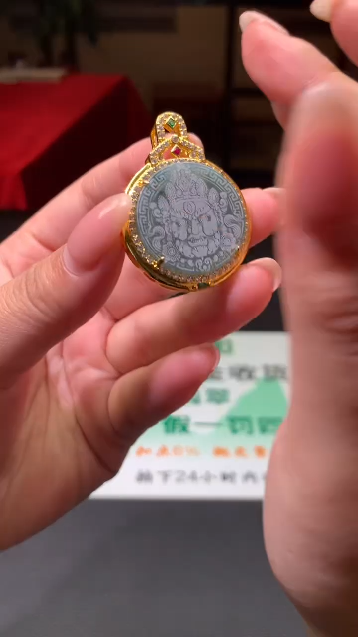 翡翠合金颈饰翡翠多样性发货