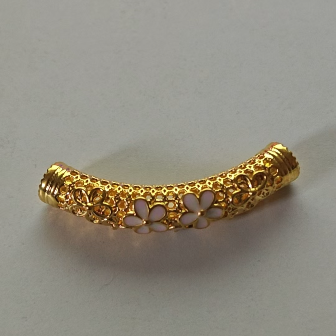 A(171）足金烧蓝弯管