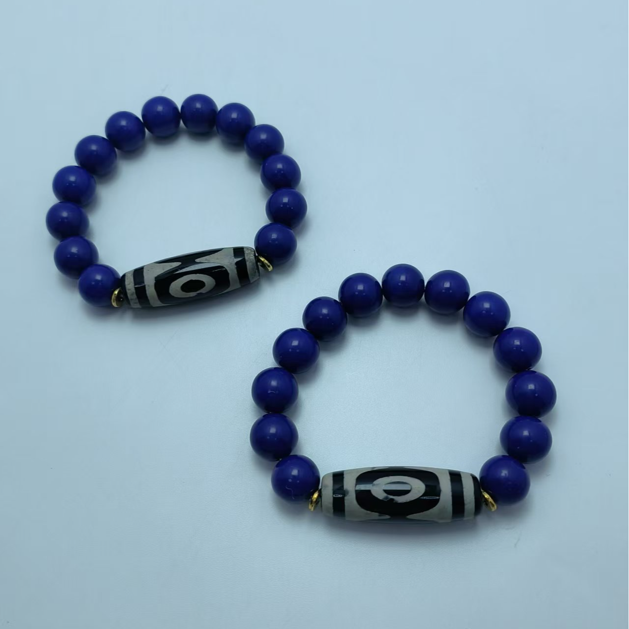 X391 三眼青金天珠12-手串 多样性发其一 百搭 | 时尚 | 素款    