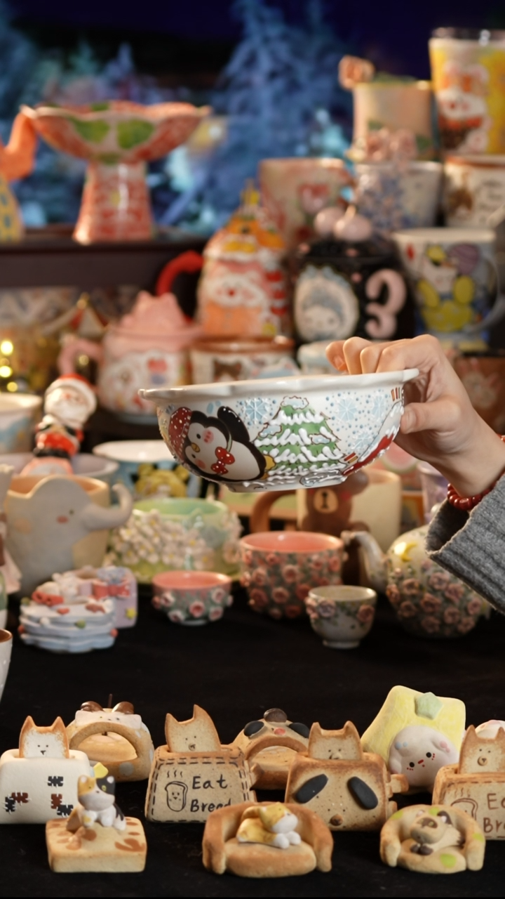 其他陶景德镇釉下彩手绘设计师款陶瓷