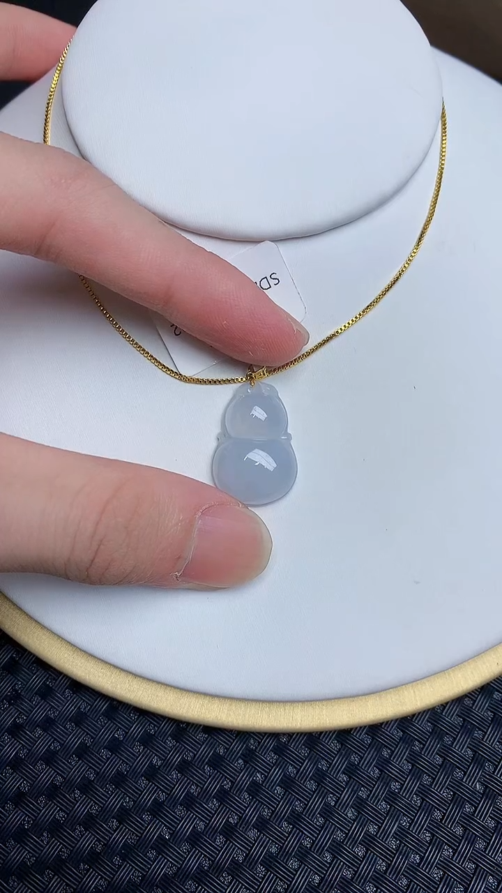 【闪购商品】翡翠颈饰18K金镶嵌86786786