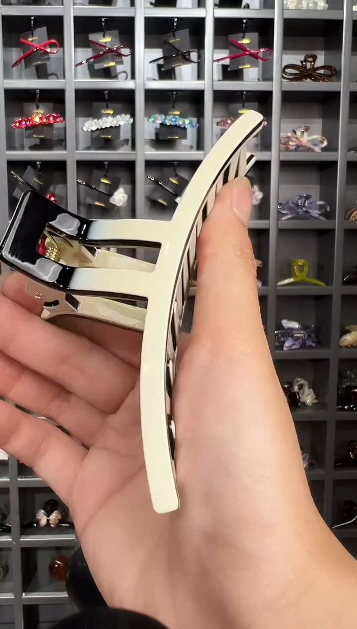 醋酸非金属韩国醋酸品牌发饰一体色厚板大发量抓夹一支