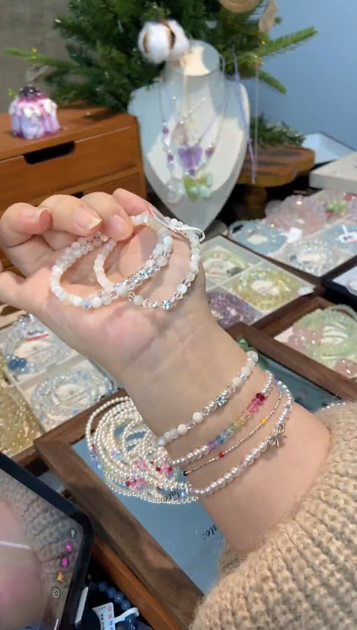 未镶嵌手串水晶孤品捡漏均匀瑕疵介意勿拍