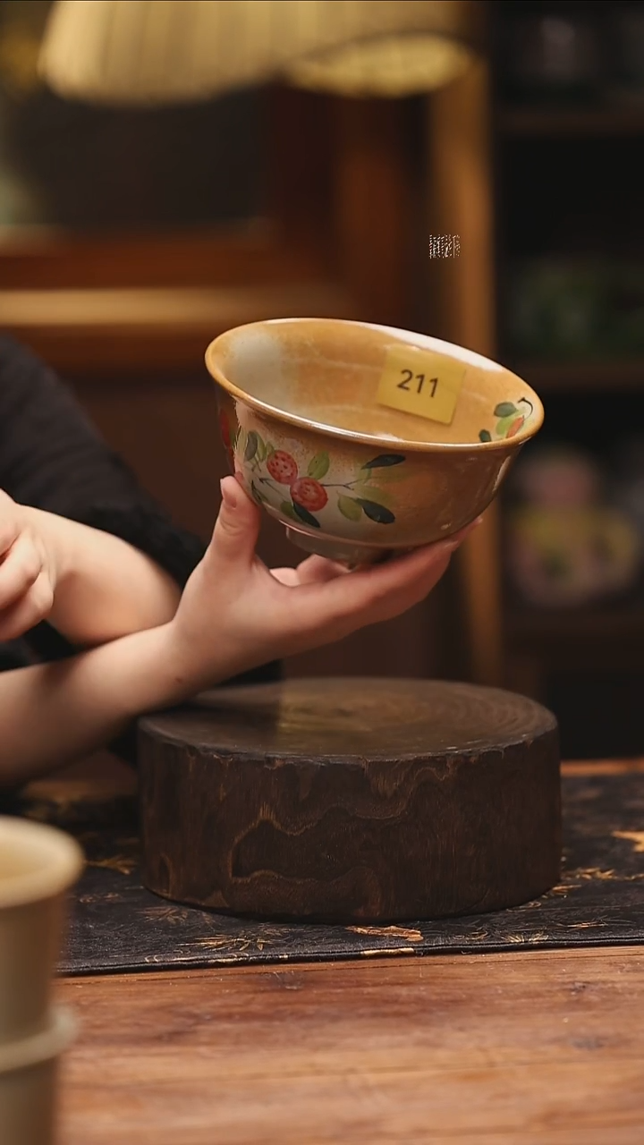 陶瓷景德镇高温釉下手绘陶瓷@L211@