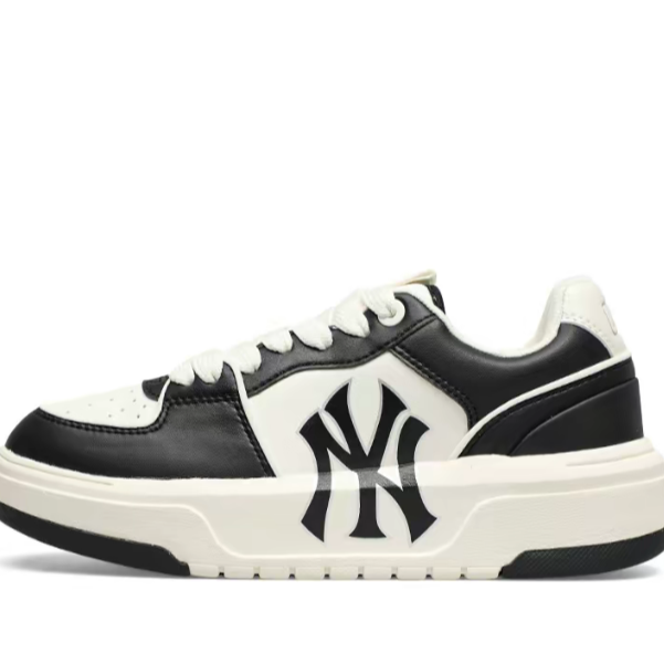 MLB Chunky Liner 纽约洋基队 黑白熊猫 增高 男女同款 黑色