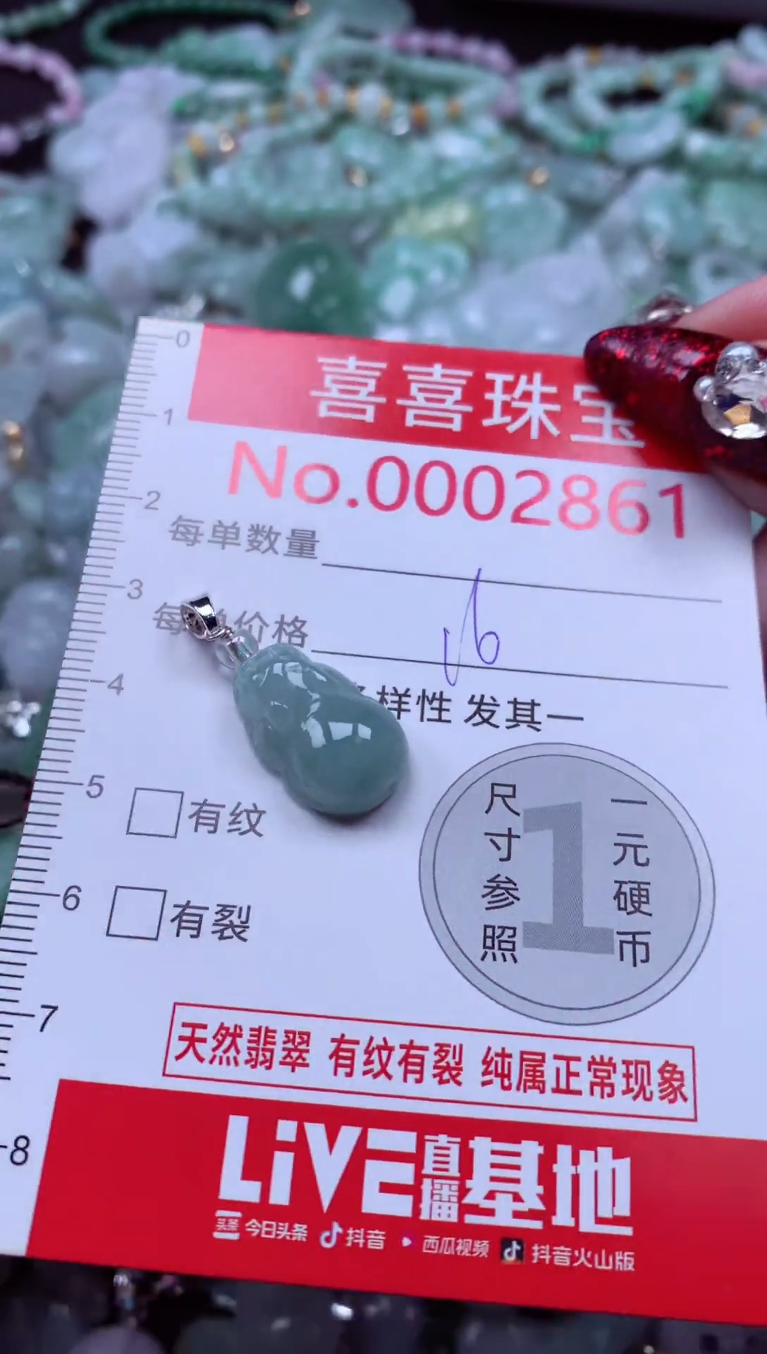 颈饰未镶嵌翡翠2861