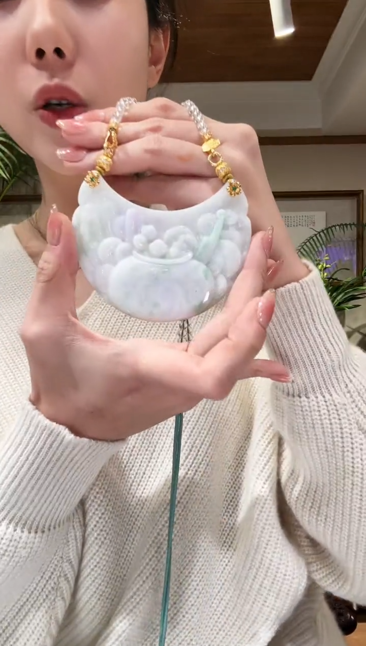 【闪购商品】翡翠颈饰未镶嵌国风