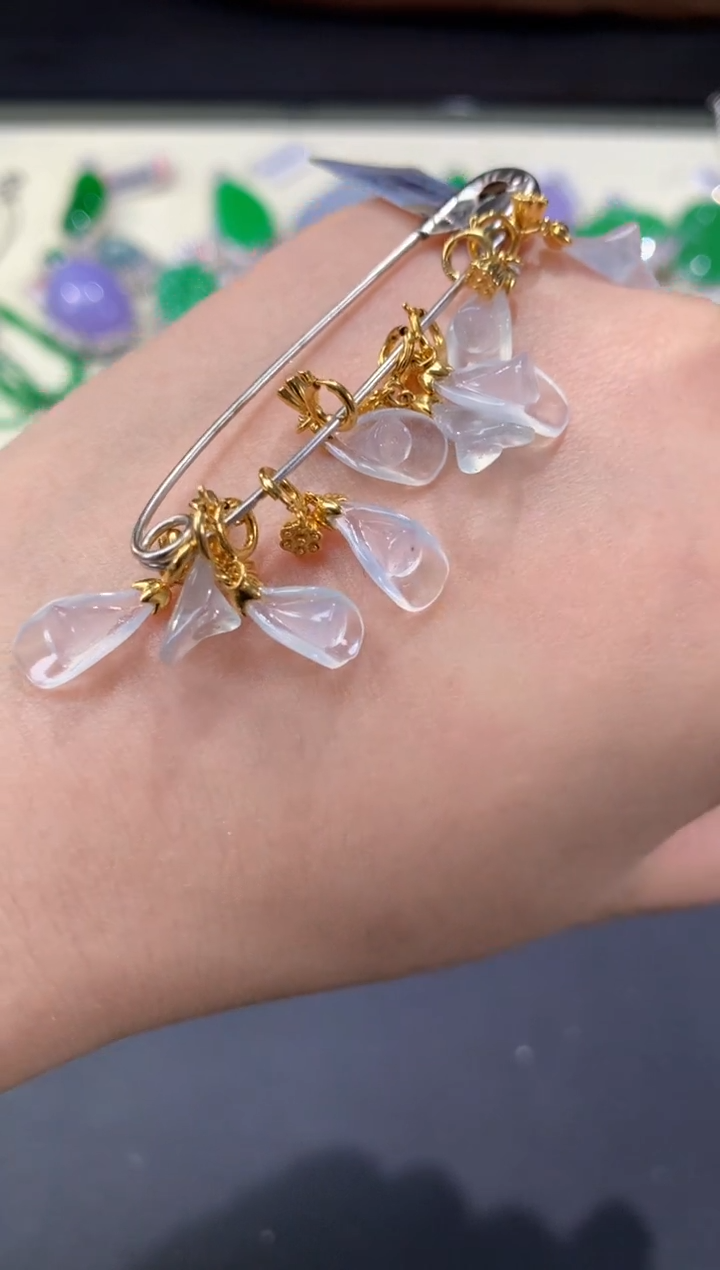 翡翠18K金镶嵌吊坠(不含链)A991|980多样性发其一