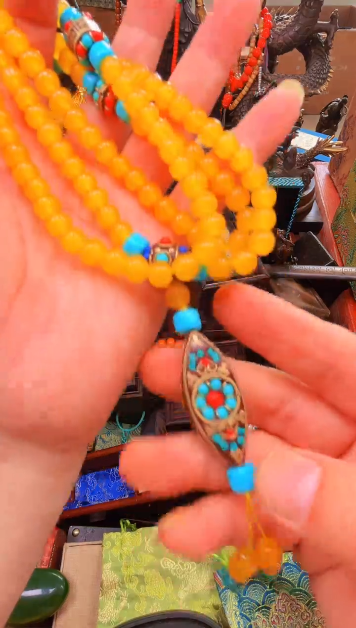 翡翠未镶嵌颈饰安哥专属精品链接c45