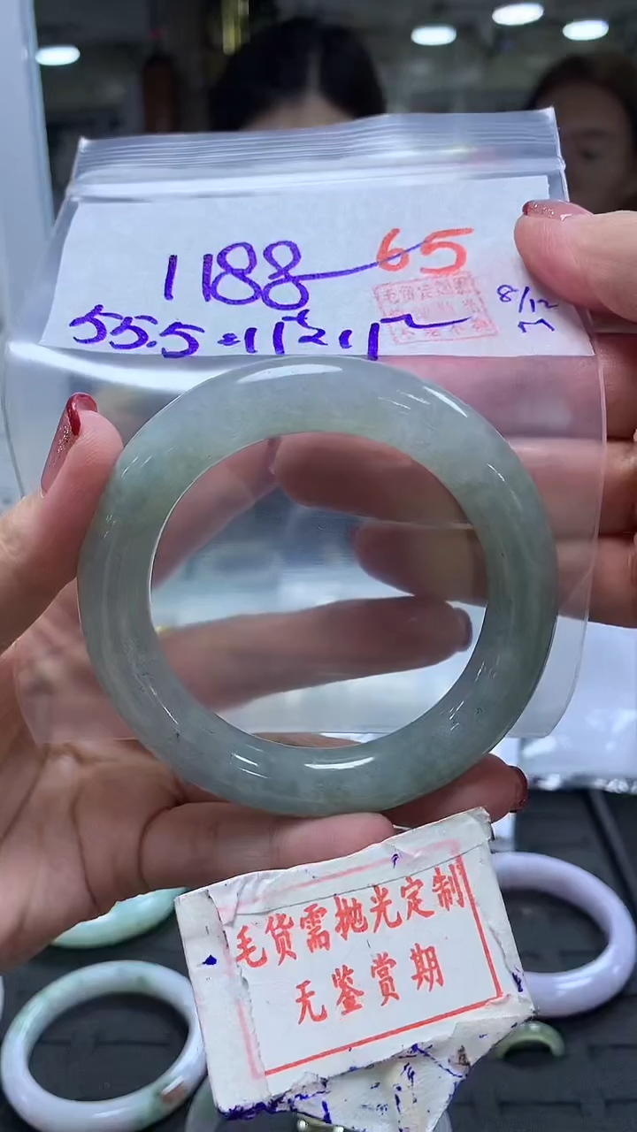 未镶嵌定制翡翠65毛货需精细抛光多样性发1件1188元