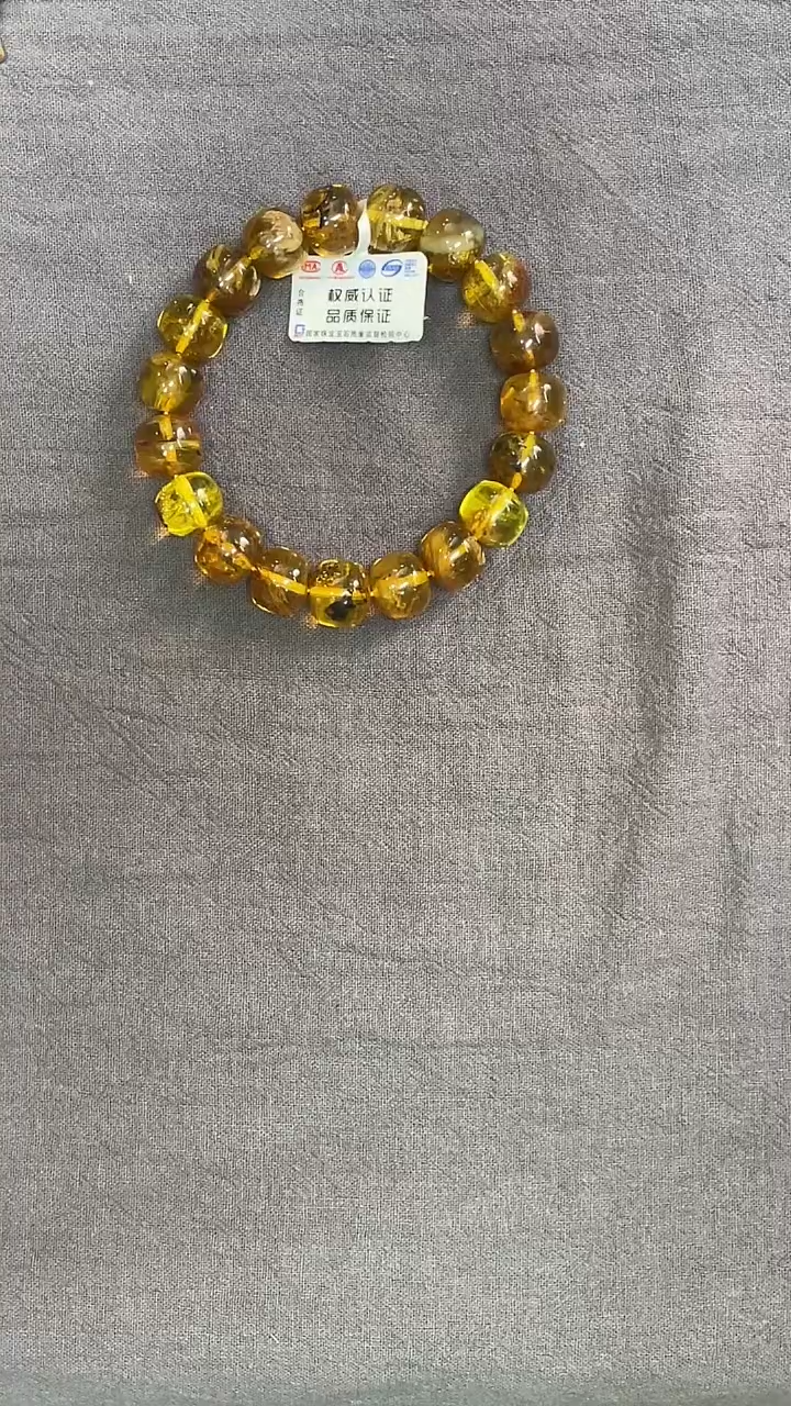 手串琥珀未镶嵌金妖溶洞10mm手串 多样性发其一