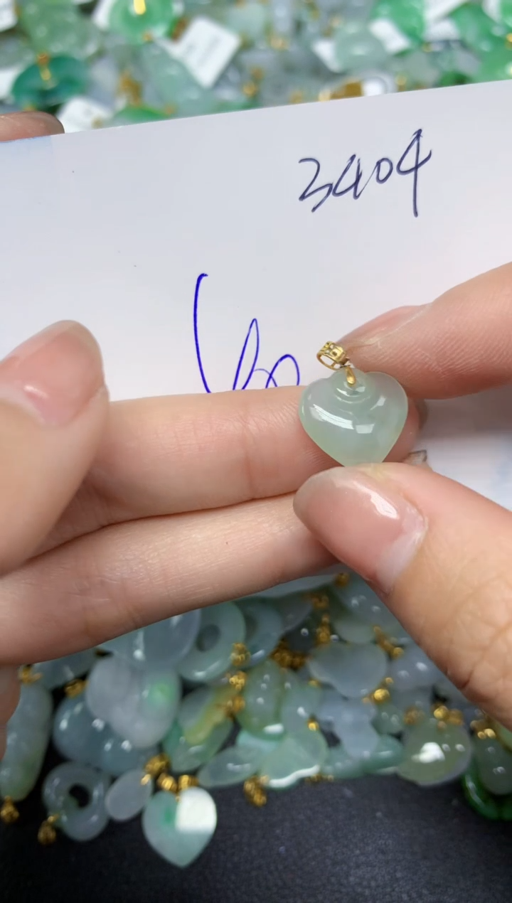 【闪购商品】翡翠颈饰18K金镶嵌 天然翡翠A货