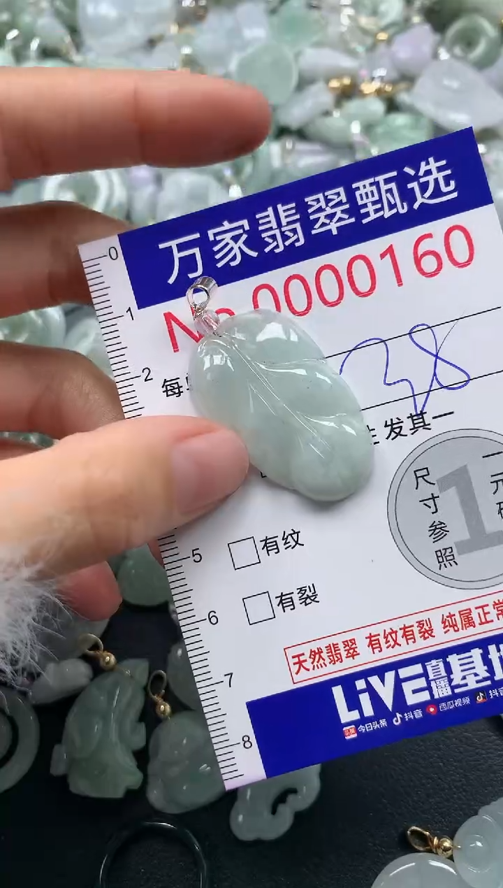 吊坠(不含链)未镶嵌翡翠0160