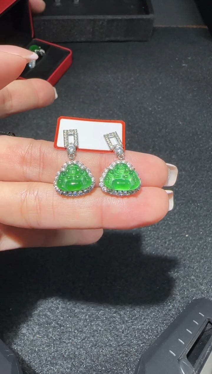 【闪购商品】翡翠耳饰未镶嵌多样性发货拍一发一