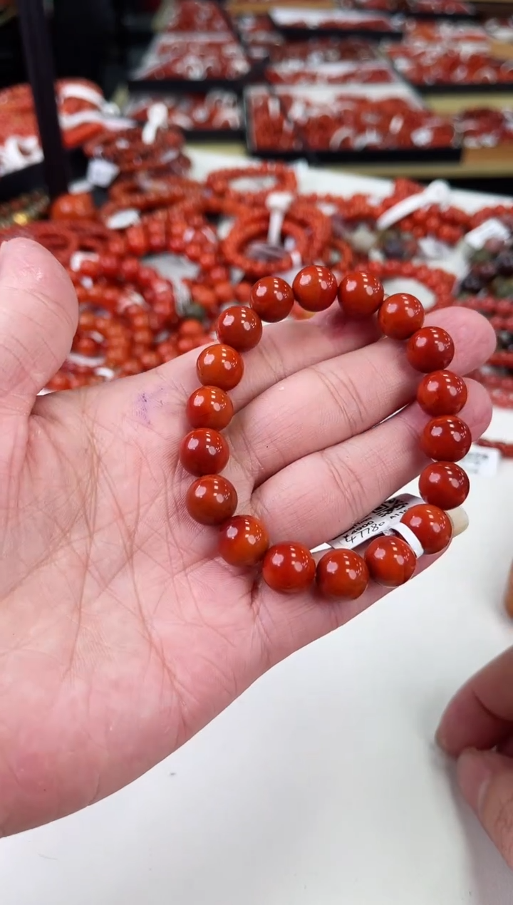 【闪购商品】南红玛瑙瓦西手串11+未镶嵌一个/条