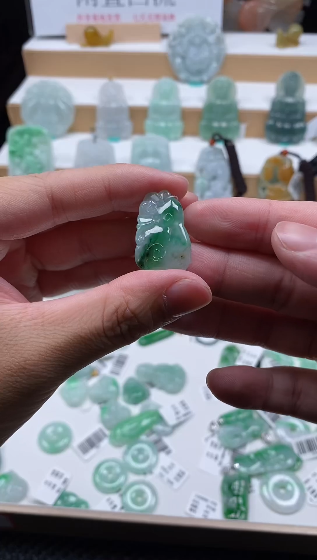 【闪购商品】翡翠颈饰未镶嵌84如意福在眼前