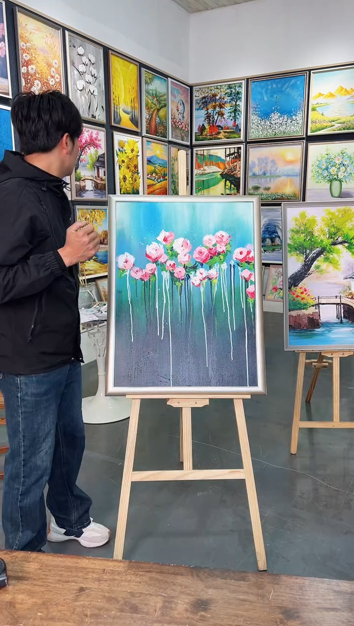 油画60*80纯手工油画巨好看