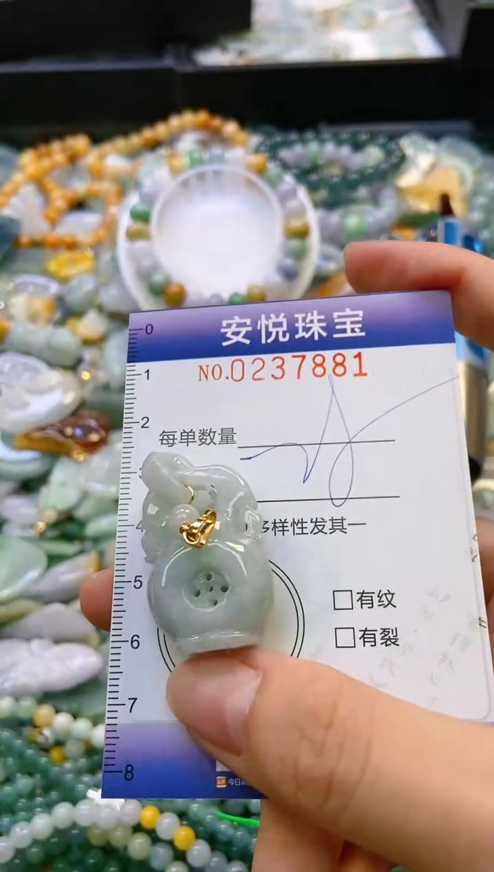 翡翠未镶嵌颈饰闪购0237881