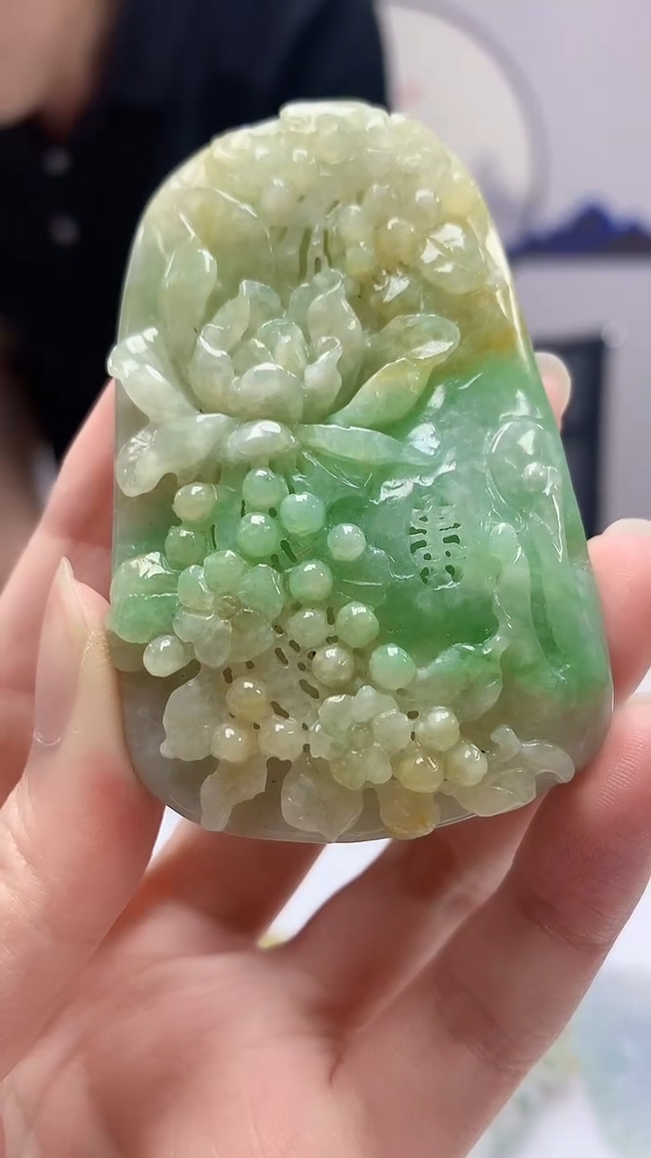 定制翡翠未镶嵌5152zm-毛货挂件96