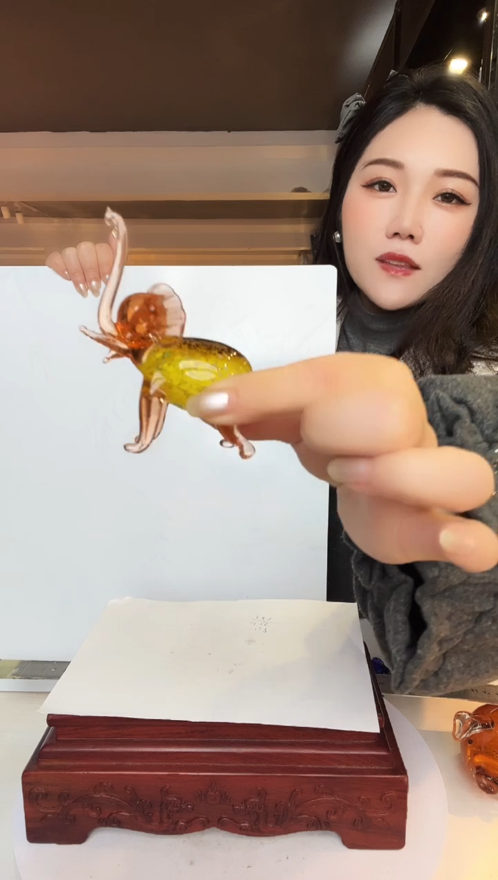 【闪购商品】茶盏琉璃摆件家居摆件