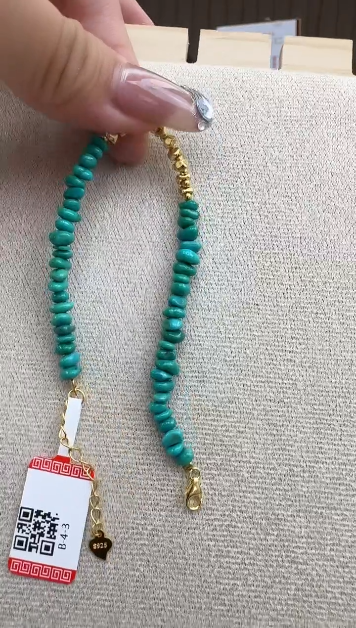 未镶嵌绿松石手链秒拍号3