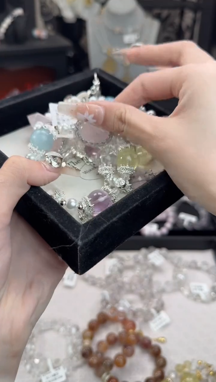 水晶手链未镶嵌天然水晶 多样性发货