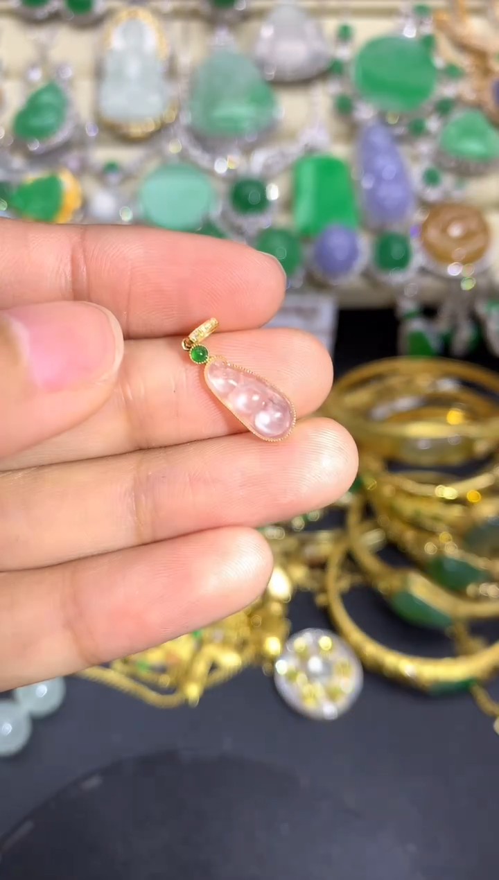 【闪购商品】翡翠颈饰18K金镶嵌211-中国好珍宝