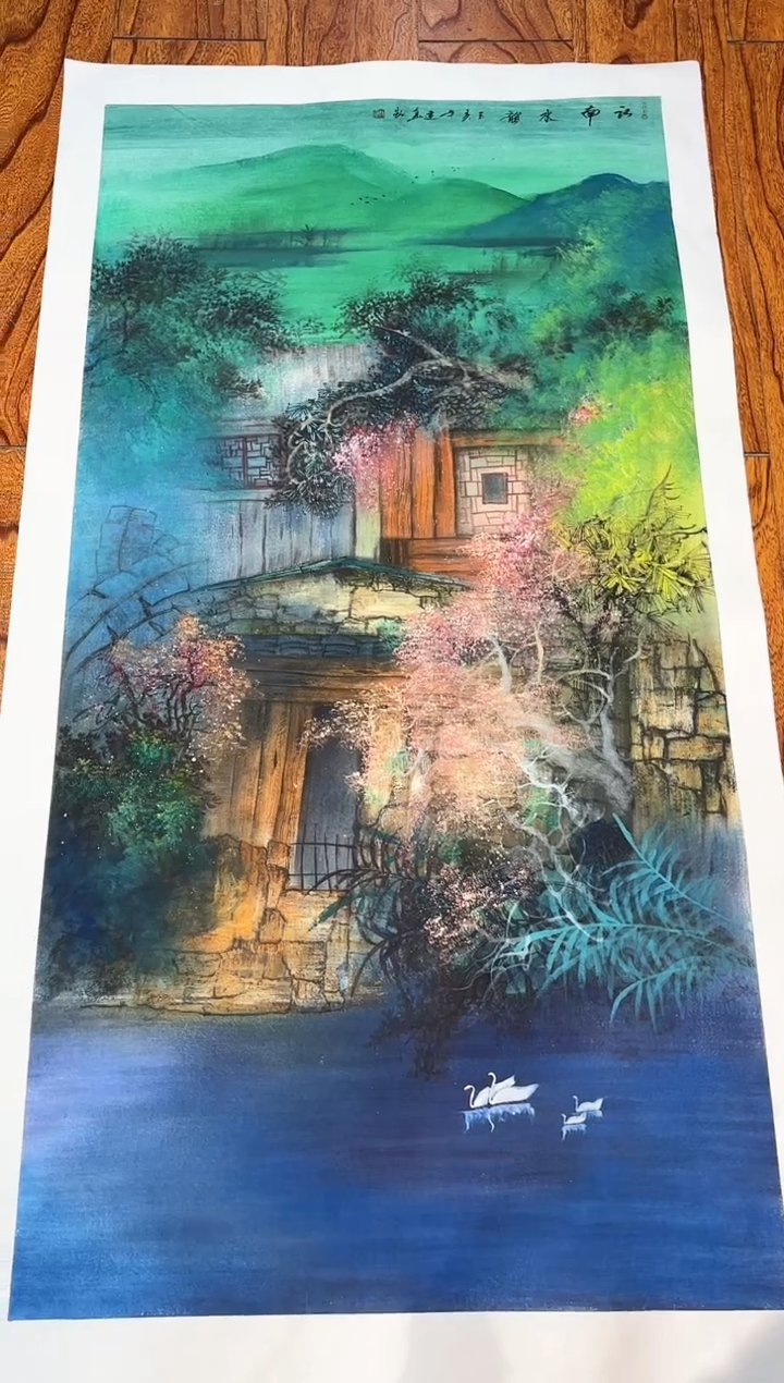 【闪购商品】国画周建真老师亲笔绘画作品27-68