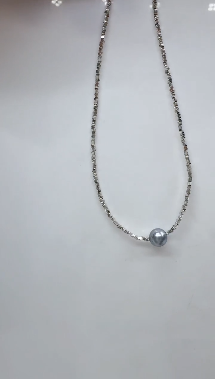 【闪购商品】海水珍珠颈饰银S925镶嵌清货