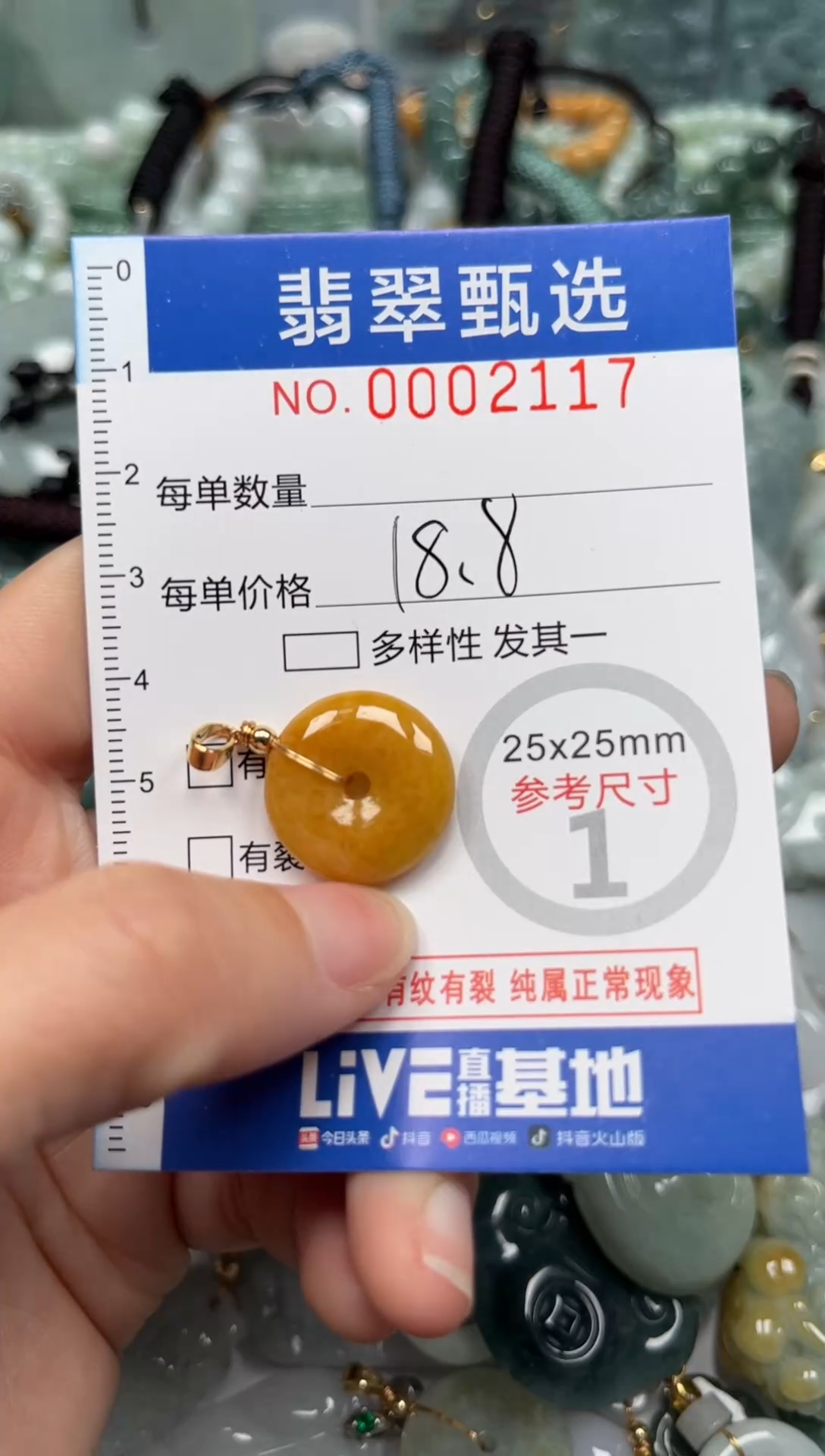【闪购商品】翡翠颈饰未镶嵌00..2117